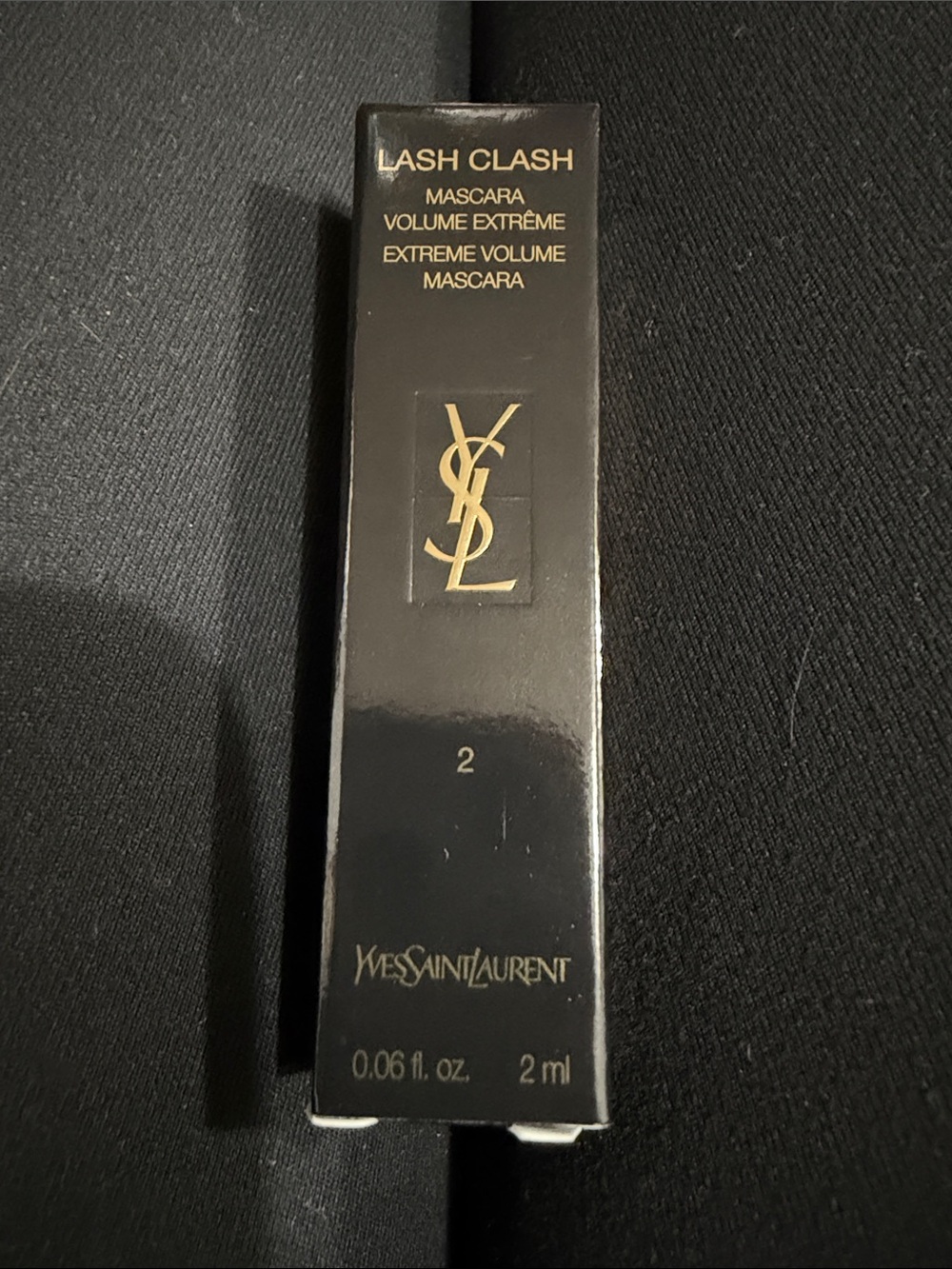 Yves Saint Laurent Lash Clash Extreme Volume Mascara — Black & Gold Packaging